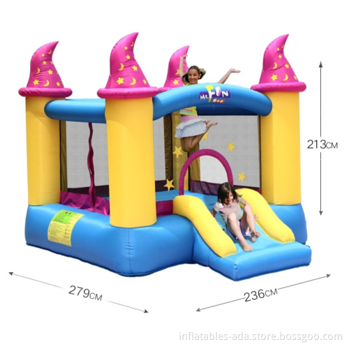 Factory custom PVC bounce house bouncer bouncy jump castle inflatable water slide with pool